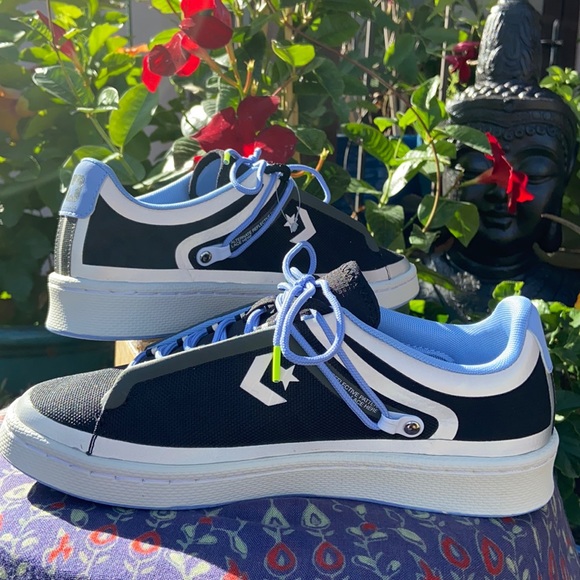 😎 New Reflective Converse Pro Leather OX Low Top Running Sneakers 😎 - Picture 1 of 16